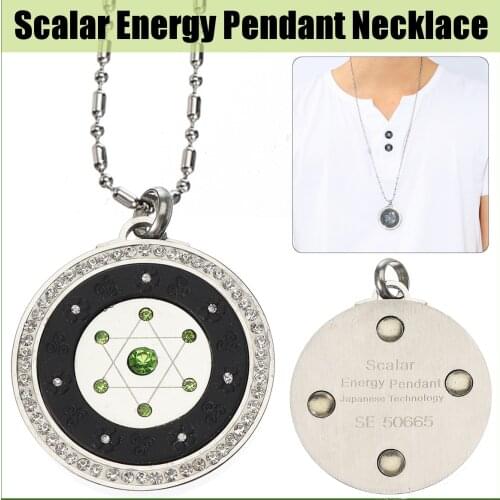 Pendant Energy Power Scalar Quantum Necklace Electromotive Force Biological Balance Stainless Steel Pendant Necklace New