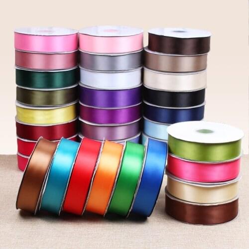 100 Yards 1 inch High Density Polyester Ribbon Packing Material DIY Bow Craft Decor Wedding Party Decoration Supplies Gift Wrap