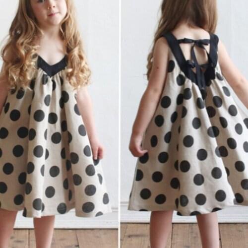 Sundress Baby Girl Halter Dress Childrens Girl Clothing Printed Kids Dresses For Girls Party School Wear Size 8 Clothes Cheap