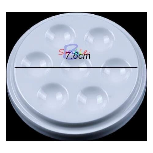 Dental Lab Round Porcelain Ceramic Mixing Material Watering Wet Tray Tool 7 Slot