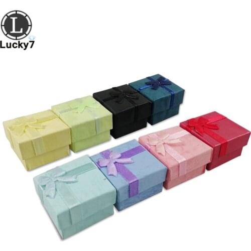 Wholesales Jewelry Organizer Box Rings Storage Box Small Gift Box For Rings Earrings 8 Colors For Your Choose Box Jewelry