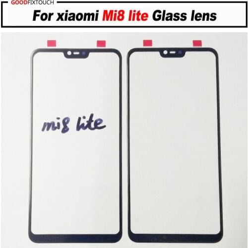 AAA quality For xiaomi 8 mi8 lite Glass lens front glass new Replacement for xiaomi 8 lite xiaomi mi8lite LCD out glass repair