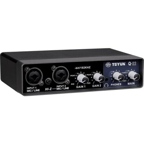 Professional microphone external sound card USB computer microphone live recording K song dubbing mini arranger