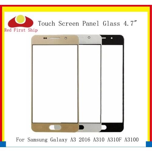 10Pcs/lot Touch Screen For Samsung Galaxy A3 2016 A310 A310F A3100 Touch Panel Front Outer Glass Lens A310 Touchscreen LCD Glass