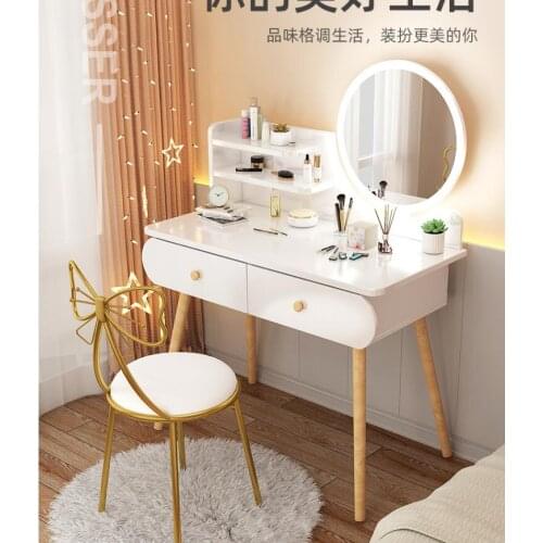 Dresser table bedroom makeup cabinet Small dressing table Modern minimalist storage cabinet integrated makeup table