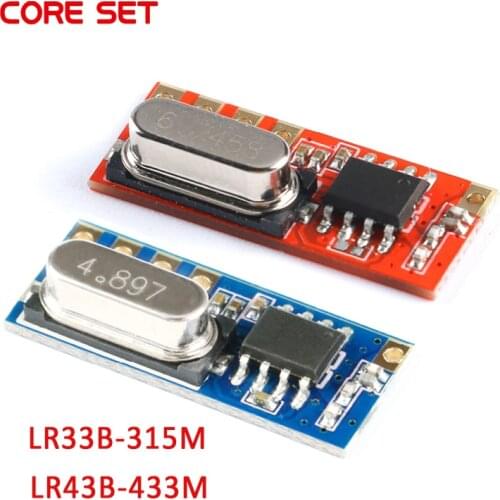 5PCS 315MHz 433MHz Superheterodyne RF Module LR43B LR33B Wireless Remote Control Receiver Module DIY LR43B-433M LR33B-315M ASK
