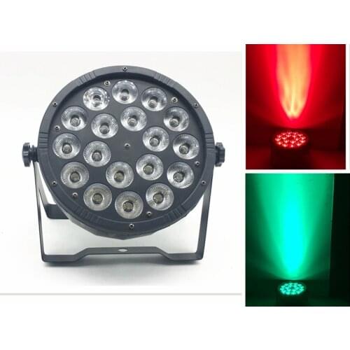 LED Par 18x12 W RGBW 4IN1 luce della lavata di Lusso Controller DMX Led Flat Par Luci dj