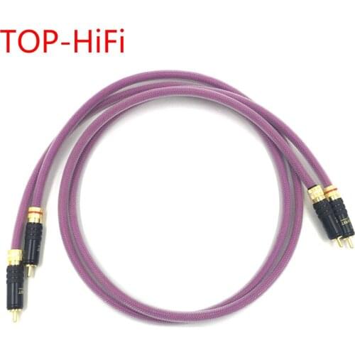 TOP-HiFi Pair WBT-0144 2RCA Cable High-end 6N OFHC Audio cable HIFI Double RCA Signal Line Rca cable for XLO HTP1