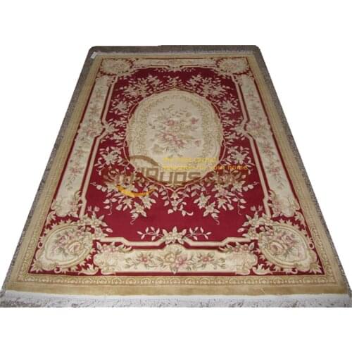 Oriental rug flower rug Vintage Made French savonery Hmade Home Decoration livingroom rug