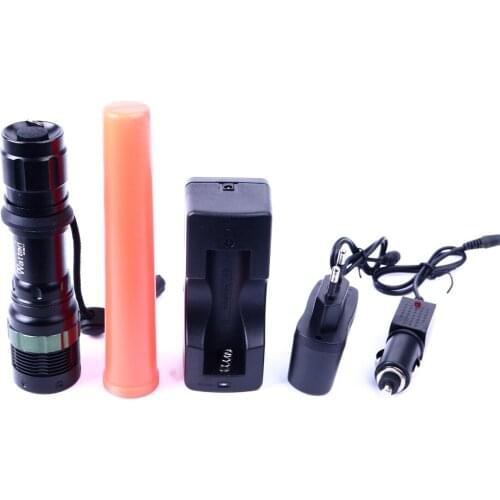 Watton Wt Cree5 emergency flashlight signal-262 250 MT aluminium metal Belt to be able to wear white light charging cable, c