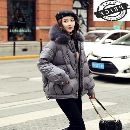 Female Jacket Winter White Duck Down Jackets Womens Thick Real Fox Fur Collar Hooded Parkas Woman Coat Abrigo Mujer 165