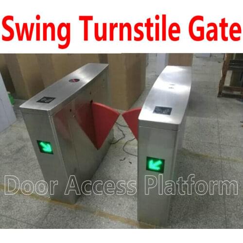 1 Order=2 pcs Swing Turnstile gate Pedestrian Flap Turnstie office access control gate Safety Barrier gate Single mechanism core