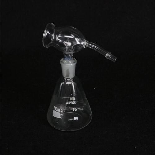 100ml Lab Glass Chromatography Conical Spray Bottle Ground Joint Spray Equip