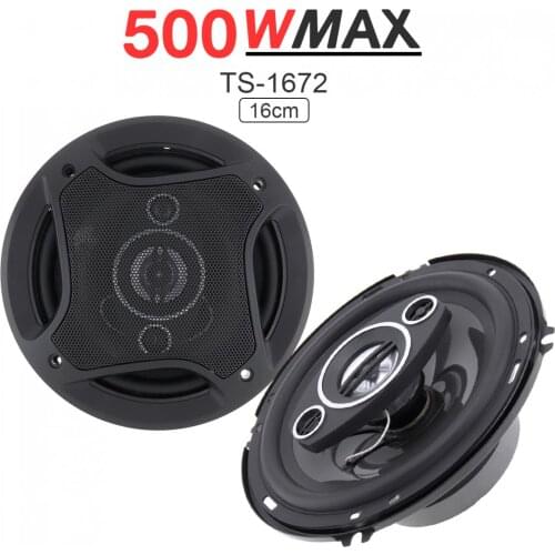 2Pcs 6 Inch 16cm 500W Car Coaxial Auto Audio Music Stereo Full Range Frequency Hifi Speakers Non-destructive Installation