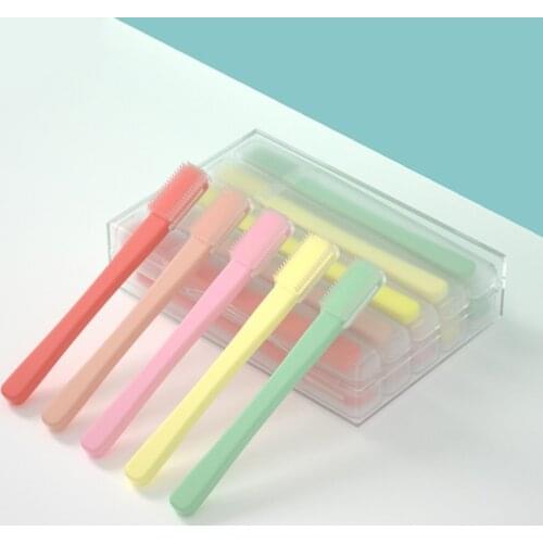 5 Pcs Baby Silicone Toothbrushes Infant Tongue Milk Tooth Brush Oral Cleaner Soft-haired Training Toothbrush