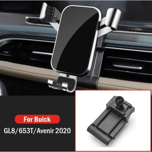 Car Mobile Phone Holder Air Vent Mount GPS Stand Gravity Navigation Bracket For Buick GL8/653T/Avenir 2020 Car Accessories