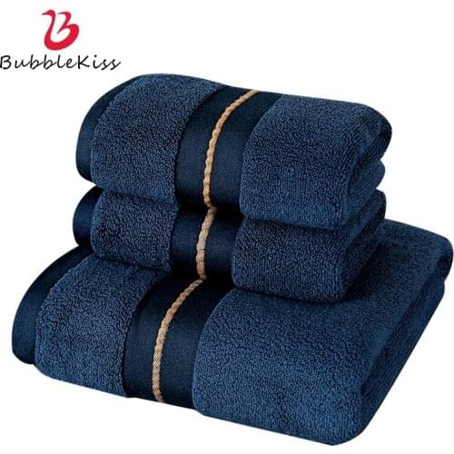 Bubble Kiss Bath Towel Solid Color Towels For Home 100%Cotton Water Absorption Quick Dry Soft Comfortable High Quality Towel Set
