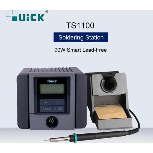 QUICK TS1100 90W LCD Digital Intelligent Lead Free Soldering Rework Station Soldering Iron Soldering Station For Phone Repair