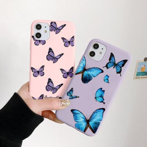 Case For Xiaomi Redmi Note 9 8 10 Pro 8T 9s 10s 7 5 9C Mi 9T A3 A2 9 SE 10 10T 11 Lite Poco X3 NFC M3 TPU Butterfly Flower Cover