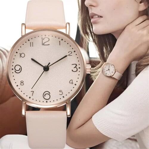 Elegant Simple Design Dial Design Ladies Watches Women Fashion Luxury Dress Watch Casual Woman Quartz Leather Wristwatches