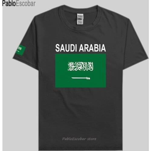 Kingdom of Saudi Arabia t shirts man t-shirt nation team tshirt 100% cotton gyms meeting fans streetwear tops Saudi Arabian