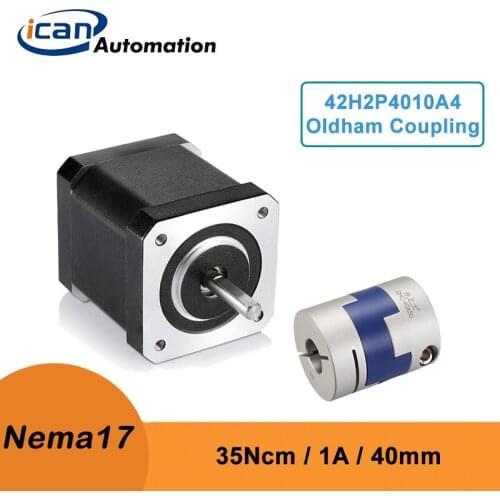 ICAN Microstep Stepper Motor Nema 17 35Ncm 1A Oldham Coupler Shaft