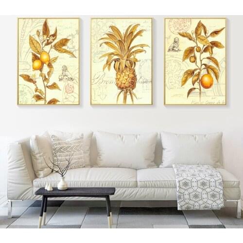 American Style Painting Golden Flower Wall Art Canvas Sunflower Picture Living Room Canvas Poster Print For Bedroom Art Print