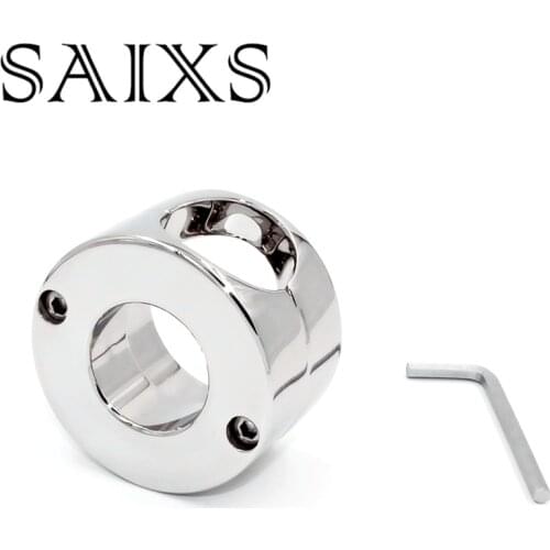 620g Stainless Steel Penis Cock Ring Scrotum Pendant Testicle Balls Stretch ring Sex toys for Men