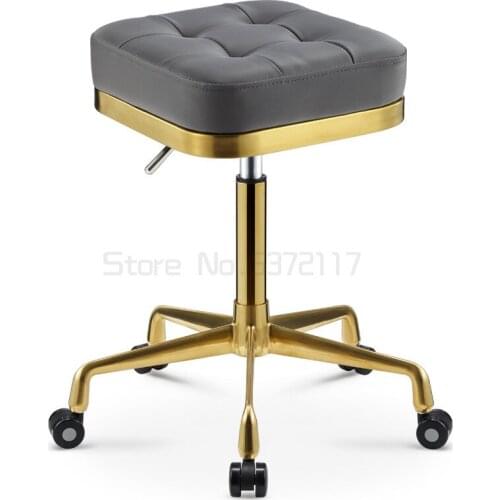 Commercial furniture Barber chair hairdressing stainless steel cart hair salon tool cart folding two table trolley
