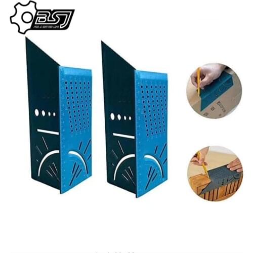 Wood Working Ruler Multifunctional Angle Ruler 3D Mitre Angle Measuring Gauge Square Size Marking Gauging Carpenter Tool