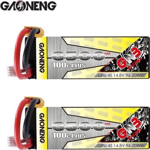 GNB 14.8v 6500mAh 100C PLUS LiPo Battery For remote control Car Racing Spare Parts With Shell Upgrade LiHV 4S Battery