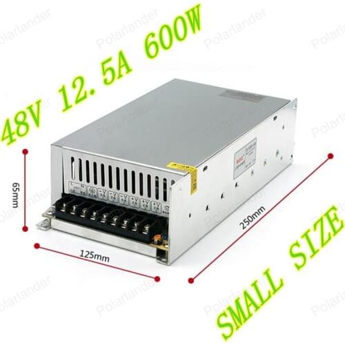 Best quality600W 48V 12.5A Switching Power Supply Driver for CCTV camera LED Strip AC110V 220V Input to DC 48V free shipping