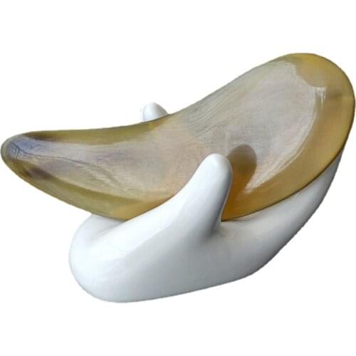 Natural Yak Black Buffalo Horn Gua Sha Scraper Face Back Neck Massager Professional Body Care Tendon Facial Massager Beauty Tool