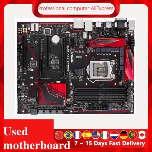 For Asus B150 PRO GAMING Original Used Desktop Intel B150 B150M DDR4 Motherboard LGA 1151 i7/i5/i3 USB3.0 SATA3