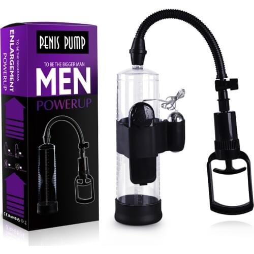 Vibrating Penis Pump Penis Enlarger Erection Adult Sex toys for Man Penis Enlargement Male Extender Men Enhancer Pump Sleeves