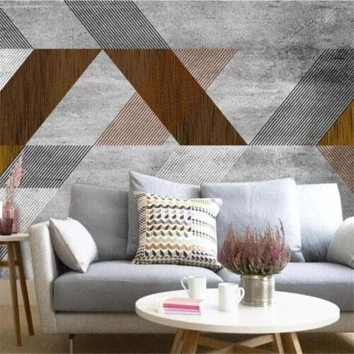 Custom wallpaper 3d mural Nordic minimalist black wall abstract geometric TV background wall paper home decor 3d papel de parede