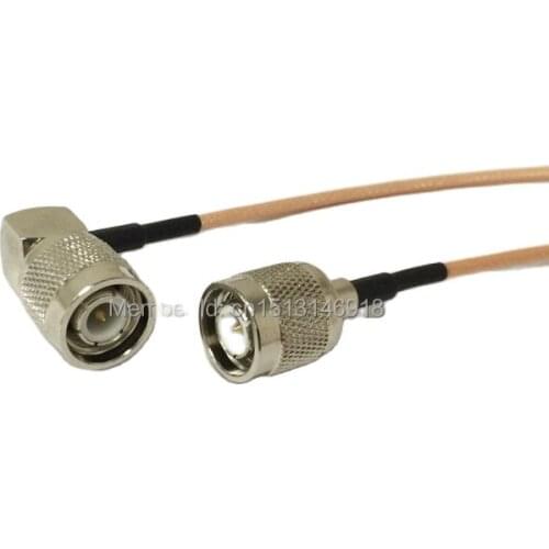 New TNC Male Switch TNC Male Plug Right Angle pigtail cable RG316 Wholesale Fast Ship 15CM 6" Adapter