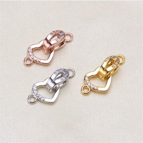 Wholesale DIY Natural Stones Beads Jewelry Making Accessories Silver/Gold/Rose Gold Metal Connector Clasps Findings