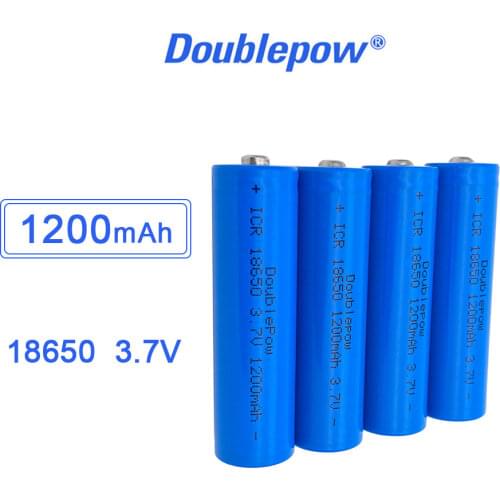 Doublepower 18650 3.7V 1200mAh rechargeable lithium battery, flashlight, laser pointer, remote control, electronic toys
