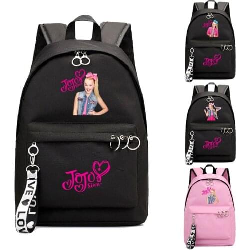 High quality Jojo Siwa Backpack School Bags Students Back To School Gift Girls Fashion New Pattern Backpack Women Laptop Mochila