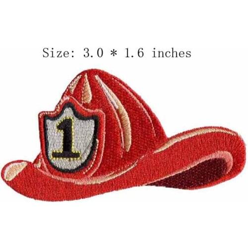 The red color hat 3.0"wide embroidery patch for military patches/colorful/sport