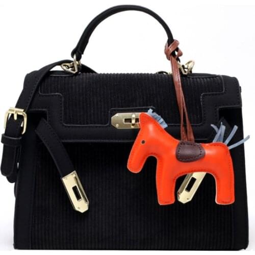 Cute Fashion Casual Handbag PU Leather Versatile Girls Ladies Shoulder Bags Pendant Elegant Tote Bag Travel Crossbody Bag