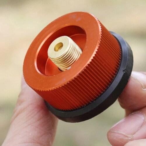 Outdoor Camping Hiking Stove Burner Adaptor Split Type Furnace Converter Connector Auto-off Gas Cartridge Tank cylinder Adapter