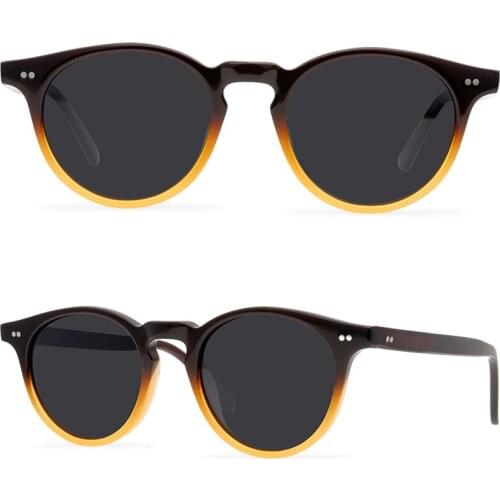 Vintage Polarized Women Sunglasses For Men Ellipse Acetate Fashion Clear Frame Glasses 2021 New Lunette De Soleil Femme