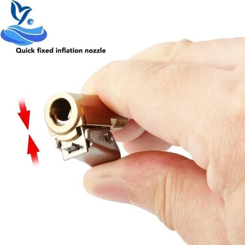 Car 8mm Tyre Wheel Tire Clip Brass Air Chuck Inflator Pump Valve Connector Clamp Adapter