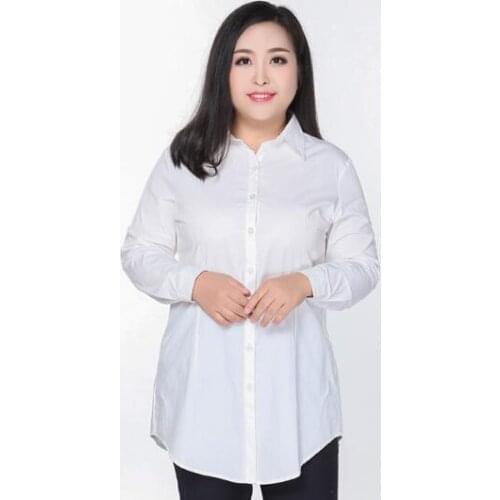 Ethnic 2020 Social Autumn Kimono Long Shirts White Blouses Plus Size Blouses For Women 7xl 8xl 9xl Blusas Elegant Slim Tops A467