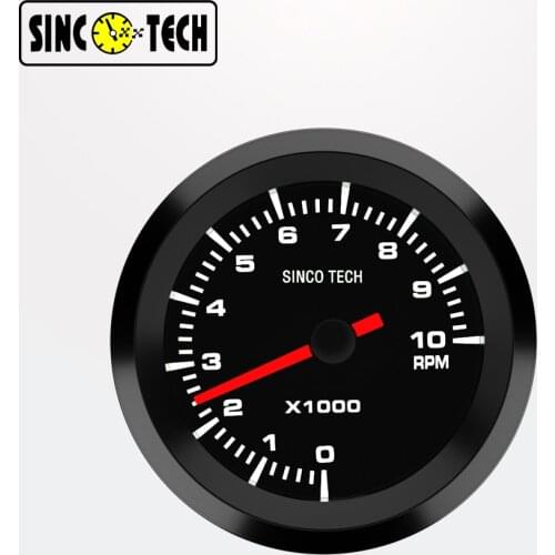 2" 52mm Single-Color LCD White RPM Gauge high Speed Stepper Motor Meter Gauges