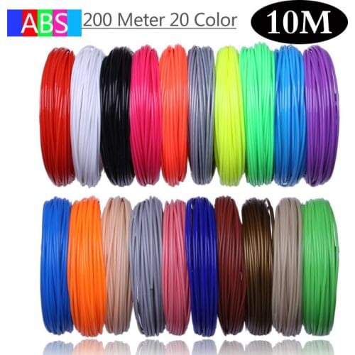 200 Meter 1.75mm PLA Material Filament 3d Pen Print Refill Plastic For 3D Handles School Drawing Supplies Printer Accessories