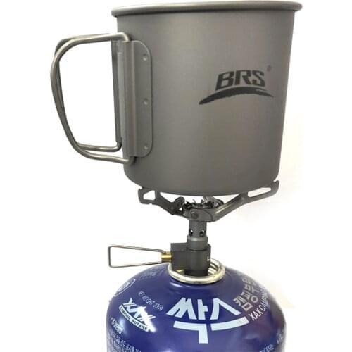 335ml Titanium Double Wall Insulated Tea Cup Coffee Mug Folding Mini Camping Gas Stove Burner Outdoor Camping Hiking Picnic Tool