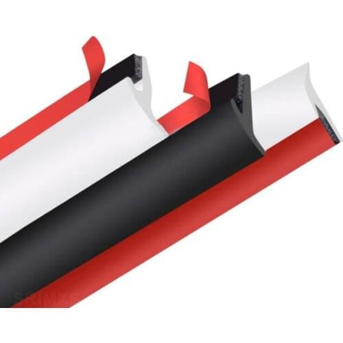 4M Car Sealing Strip Inclined T-shaped Weatherproof Edge Trim Rubber Universal Sealing Strip Automotive Goods